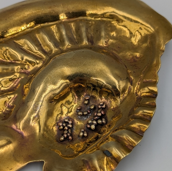 Vintage statement organic/nautical creature motifs abstract Gold Field brooch - Picture 4 of 12